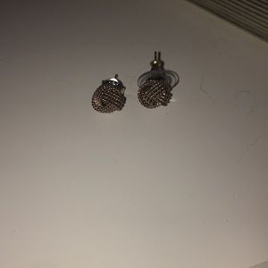 Tiffany & Co. silver knot stud earrings